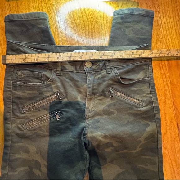 Zara Z1975 Women’s Camo Skinny Moto Jeans Size 4 - Picture 7 of 9